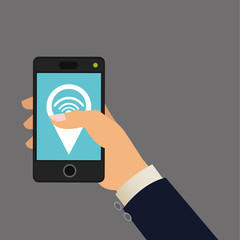 Technology design. social media icon. smartphone concept