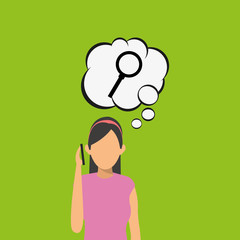 Technology design. social media icon. smartphone concept