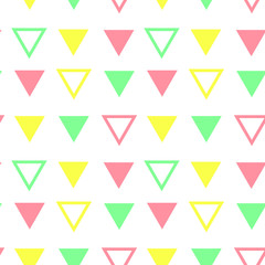 colorful triangles pattern seamless vector