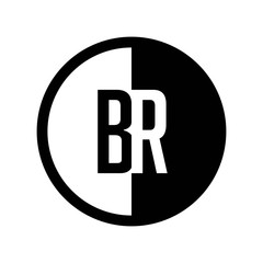INITIAL CIRCLE HALF LOGO BR