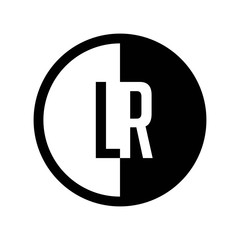 INITIAL CIRCLE HALF LOGO LR