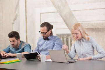 Fototapeta premium Coworking of businessteam