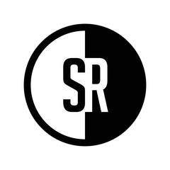 INITIAL CIRCLE HALF LOGO SR