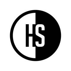 INITIAL CIRCLE HALF LOGO HS