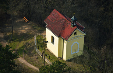 Obraz premium Chapel near village