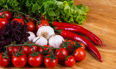 organic food background Vegetables