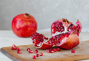 Red juicy pomegranate