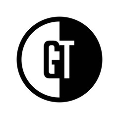 INITIAL CIRCLE HALF LOGO GT