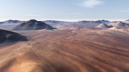 Mars surface. Elements of this image furnished by NASA