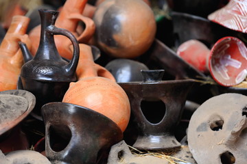 Pottery for buna-coffee preparation. Mekelle-Ethiopia. 0469
