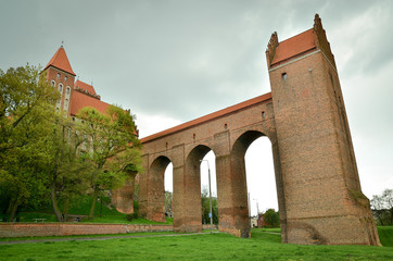 Fototapeta na wymiar Zamek kapituły pomezańskiej w Kwidzynie