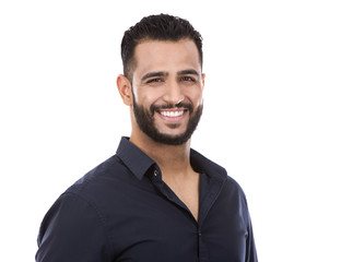 successful businessman on white