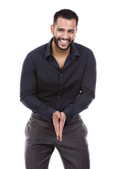 Fototapeta premium successful businessman on white