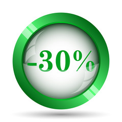 30 percent discount icon
