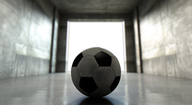 Soccer Ball Sports Stadium Tunnel