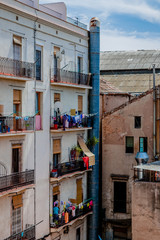 Fototapeta premium Dans les rues de la vieille ville de Barcelone