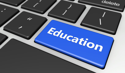 Fototapeta premium Online Education Concept