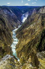 Obraz premium waterfall and river