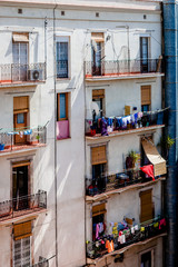 Obraz na płótnie Canvas Dans les rues de la vieille ville de Barcelone