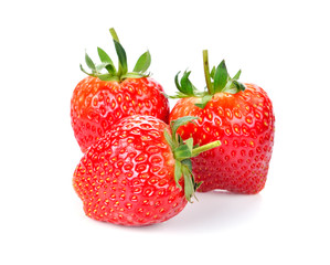 strawberry on white background