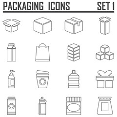 packaging line icons