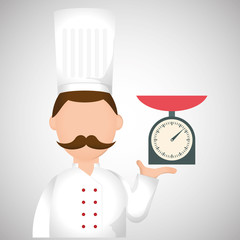 Chef design,  supplies icon. restaurant concept, vector illustration