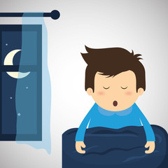 Resting design. sleep icon. bedtime concept, vector illustration