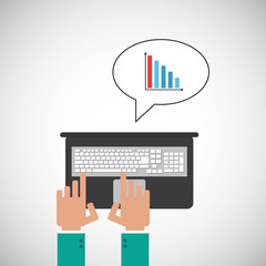 Obraz premium technology design. laptop illustration. media icon