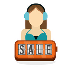 sale  design. social media icon. ecommerce concept, vector illustration