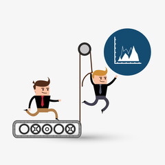 Project design. Businessman icon. Infographic concept