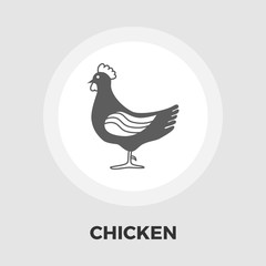 Chicken flat icon.