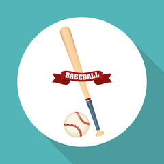 Baseball design, sport and supplies illustration