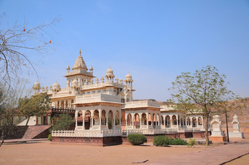 Fototapeta na wymiar Jaswant Thada mausoleum in Jodhpur, Rajasthan, India