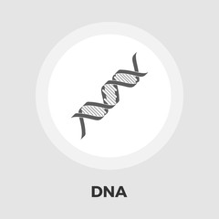 Naklejka premium DNA flat icon