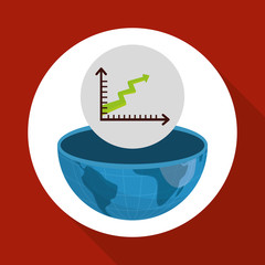 Global economy design, financial and money concept