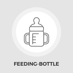 Feeding bottle vector flat icon