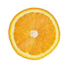 Orange slice isolated on white