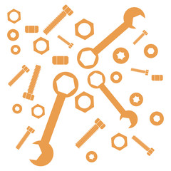 Nice picture of a colored tools