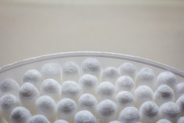 Fototapeta na wymiar cotton buds close up 