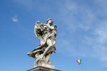 Angel sculpture in Rome, Italy