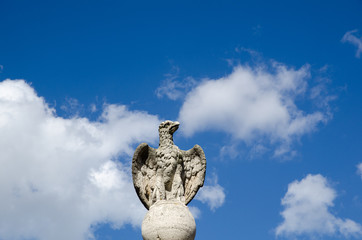 Eagle statue in Rome, Italy