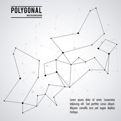 Polygonal design. Geometric shape design. , vector illustration