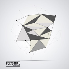 Polygonal design. Geometric shape design. , vector illustration