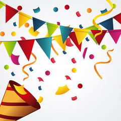 Fototapeta na wymiar Happy birthday design. confetti icon. celebration concept
