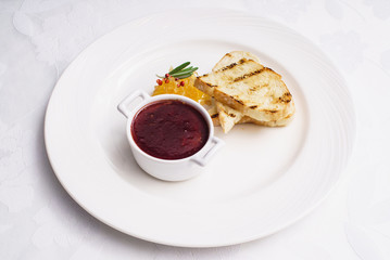 pate with toast