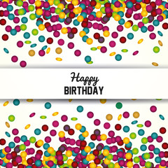 Happy birthday design. confetti icon. celebration concept