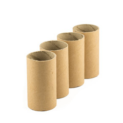 Tissue core isolated on the white background.