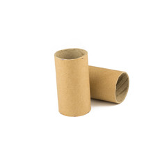 Tissue core isolated on the white background.