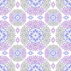 Pastel abstract seamless lace pattern print background