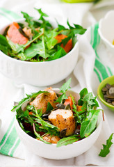 chicken  and pumpkin salad